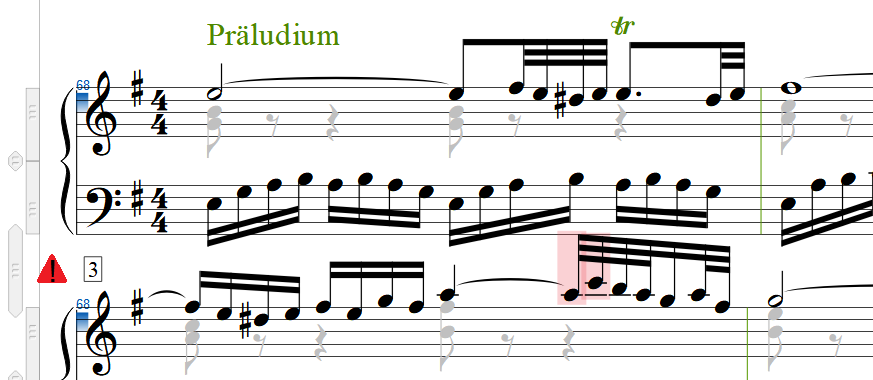 Note collision