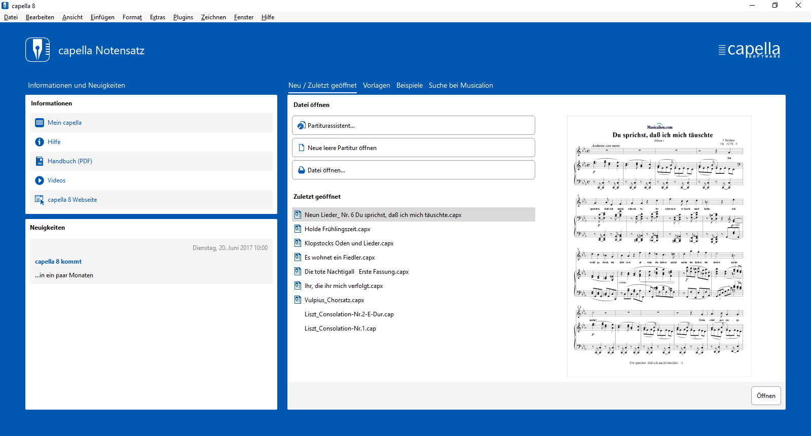 capella - Notensatz neu erleben - capella-software AG