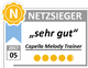 Testergebnis auf Vergleichs-Plattform Netzsieger.de