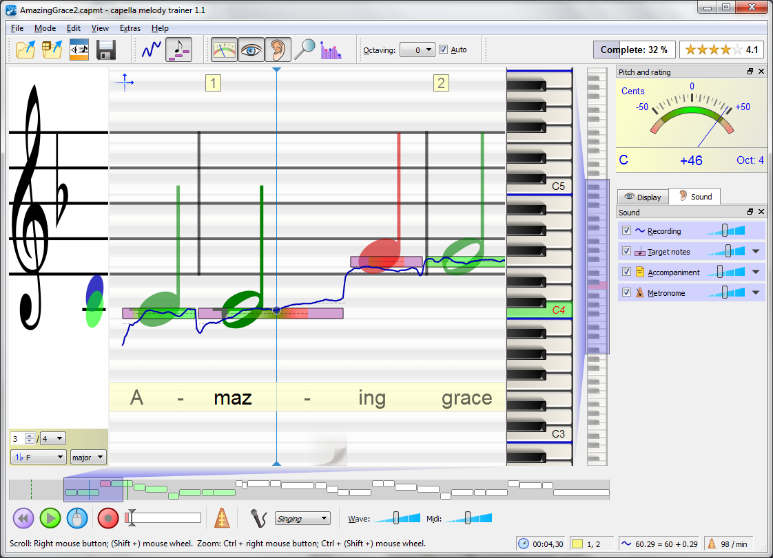 REQ: Capella Melody Trainer screenshot REQ: Capella Melody Trainer screenshot